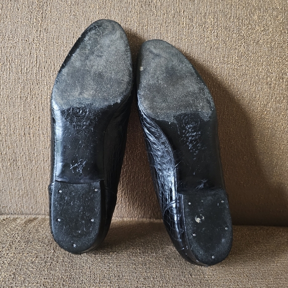 Chanel Vintage Alligator Pumps Size 37 - Picture 10 of 11